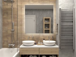 Зеркало с подсветкой Misty Нембус 100см белый